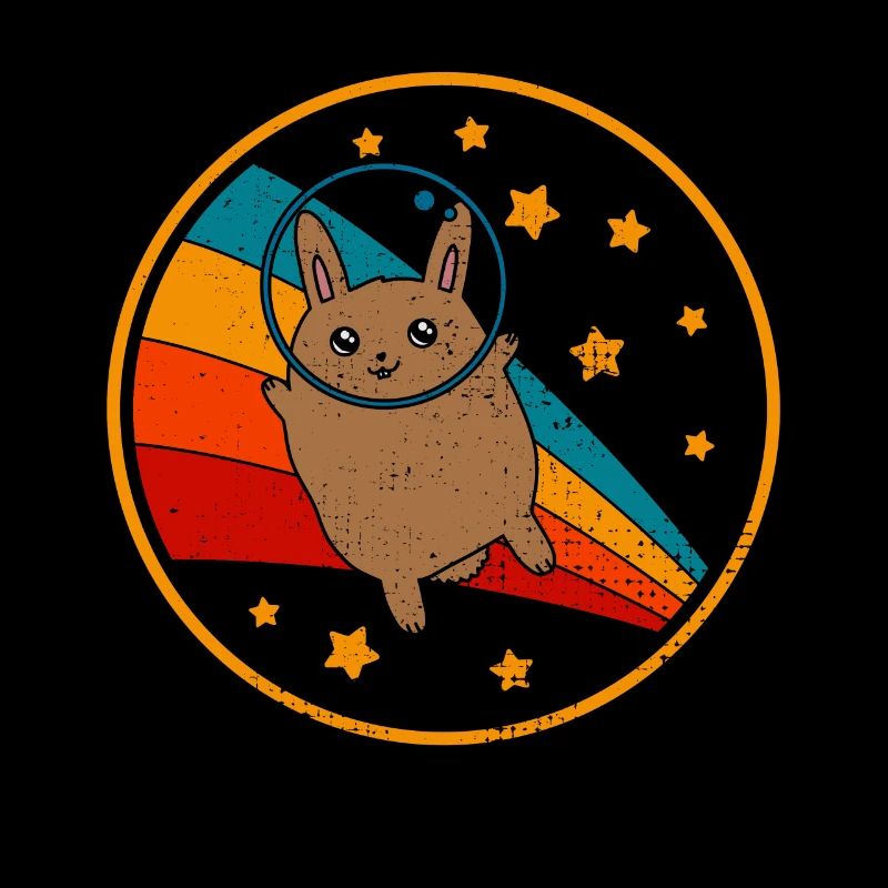 Flemish Giant Rabbit In Space