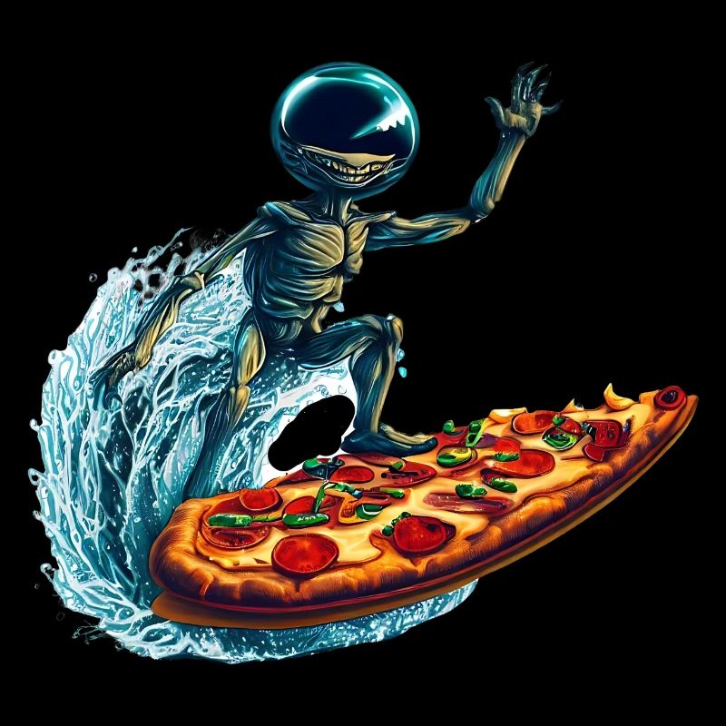 Pizza Surfer Alien