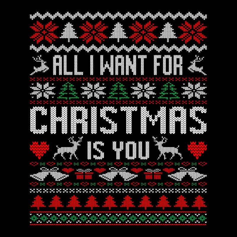 Hässlicher Weihnachtspullover Alles was ich zu Weihnachten will