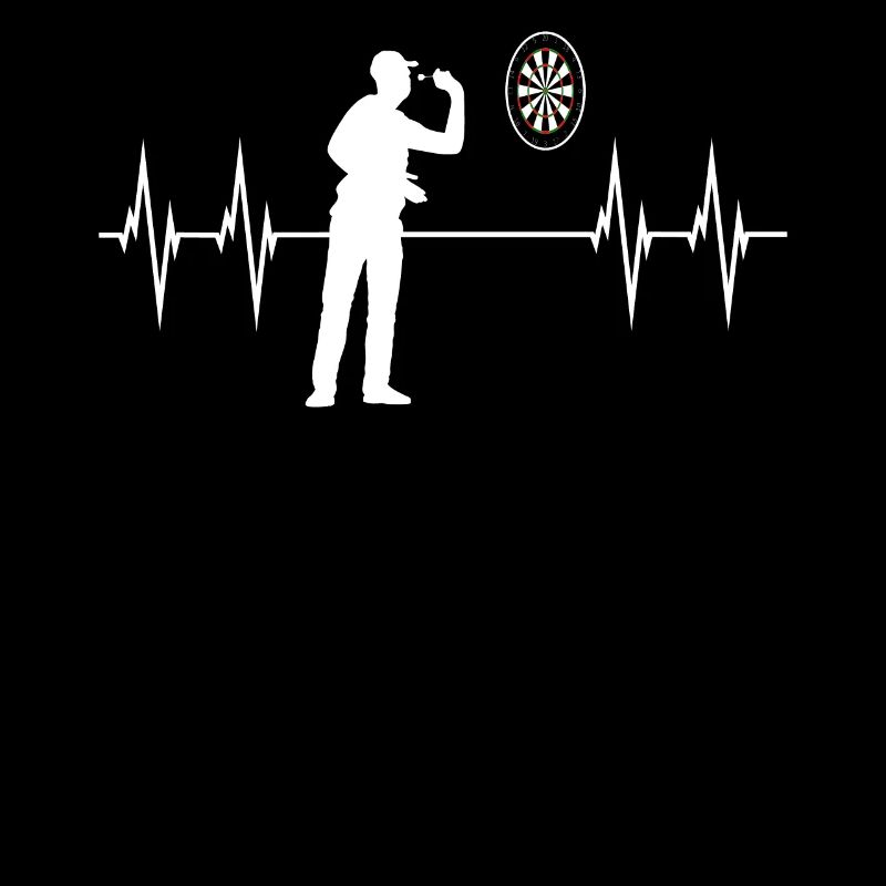 Darts Darts Player ECG Line Darts Jeu Cadeau