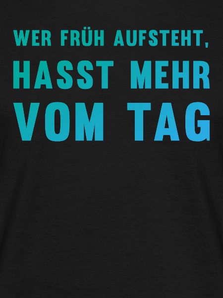 Ironischer Morgenmuffel-Spruch Geschenk