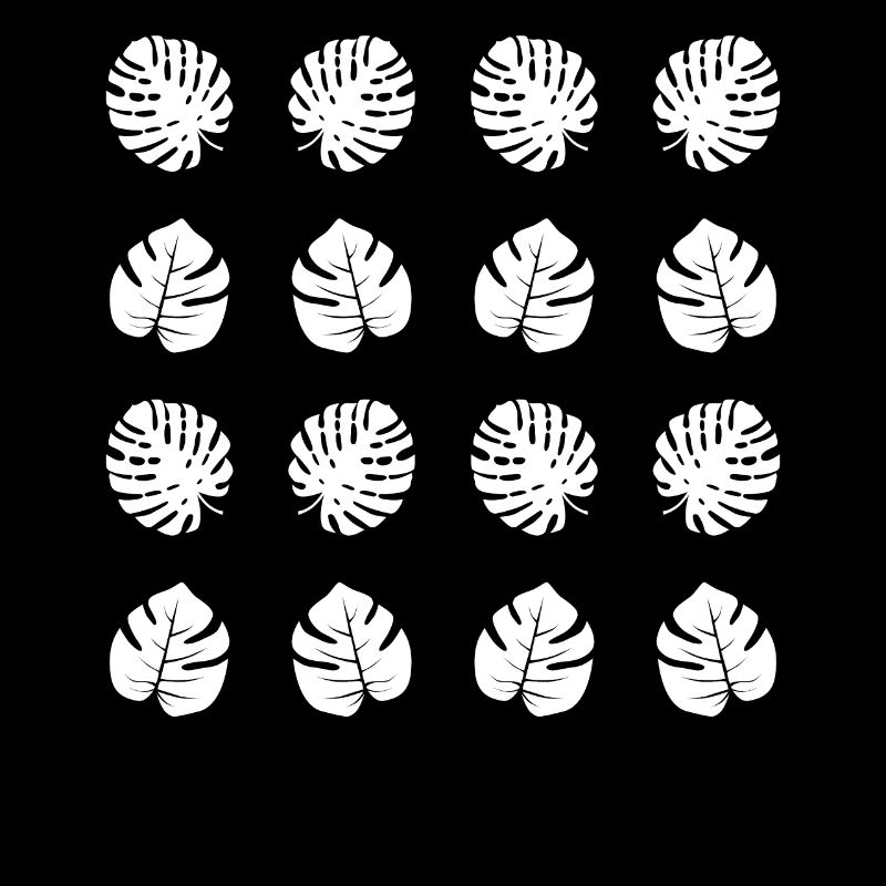Monstera Pattern Green Urban Jungle