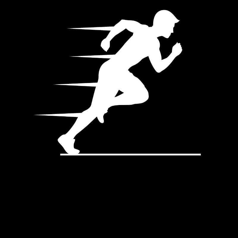 Schneller Sprinter Dynamik Leichtathletik