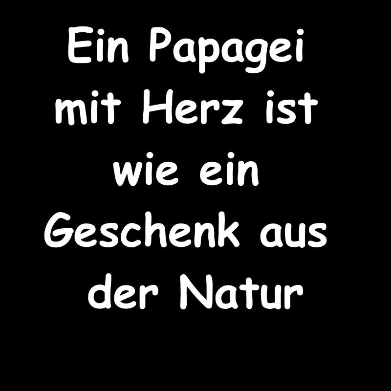 Papagei-Herz-Geschenk