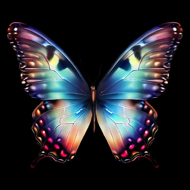 Papillon coloré dans toute sa splendeur