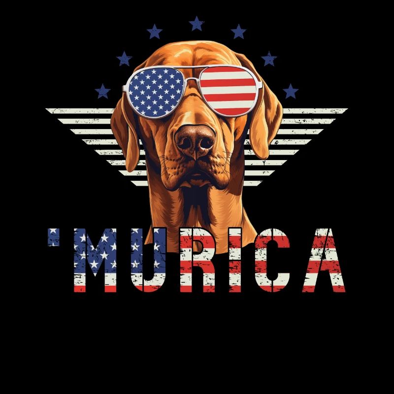 Lunettes de soleil Rhodesian Ridgeback Murica Flag