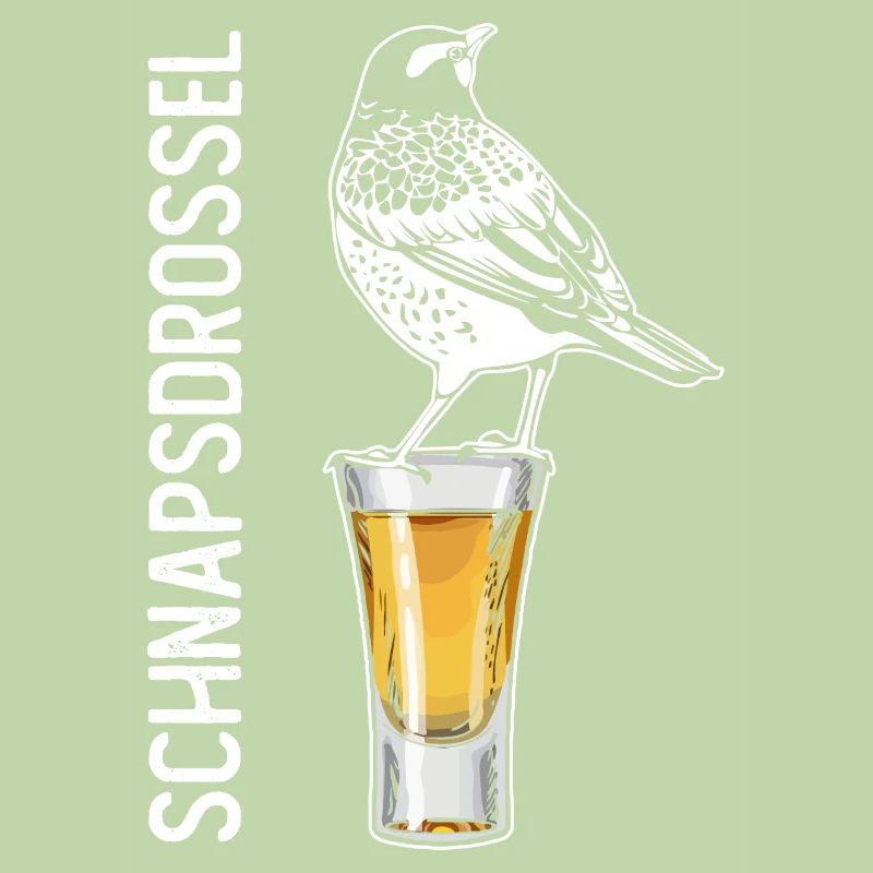 Schnapsdrossel Schnapstrinker Alkohol Schnaps