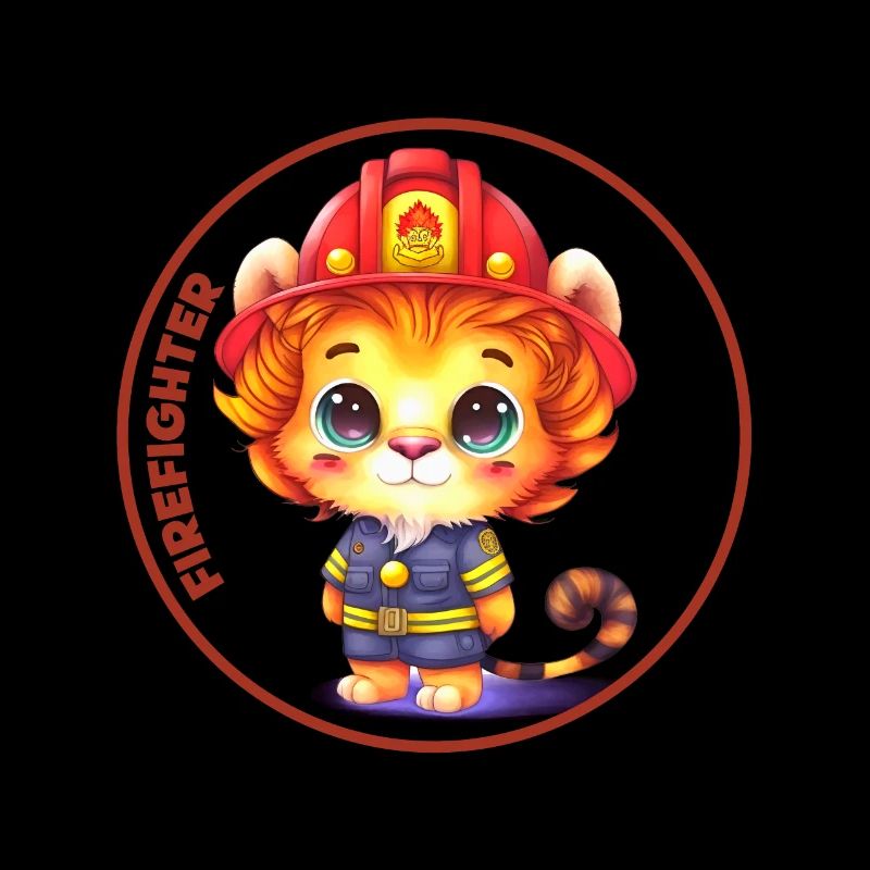 Pompier, doux lion