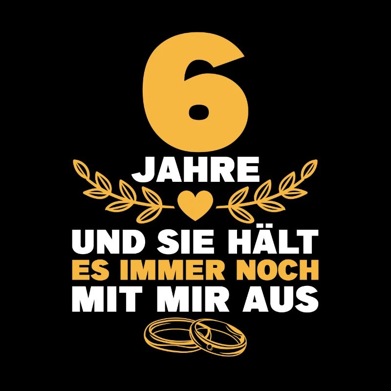 Zinnerne Hochzeit 6. Hochzeitstag Geschenk Mann