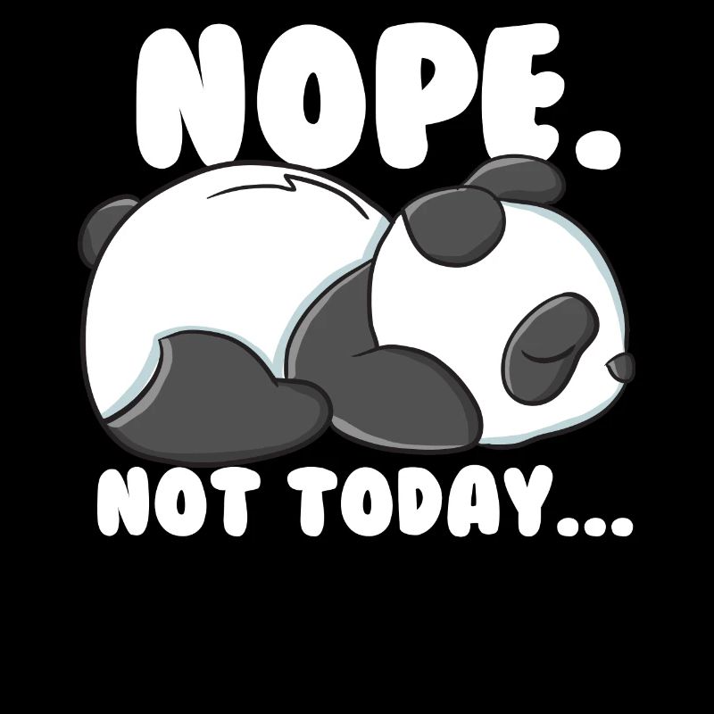 Fauler Panda heute nicht Lustiger Panda
