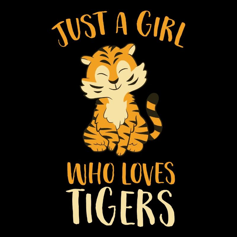 Tiger Mädchen Nur Ein Mädchen Das Tiger Liebt
