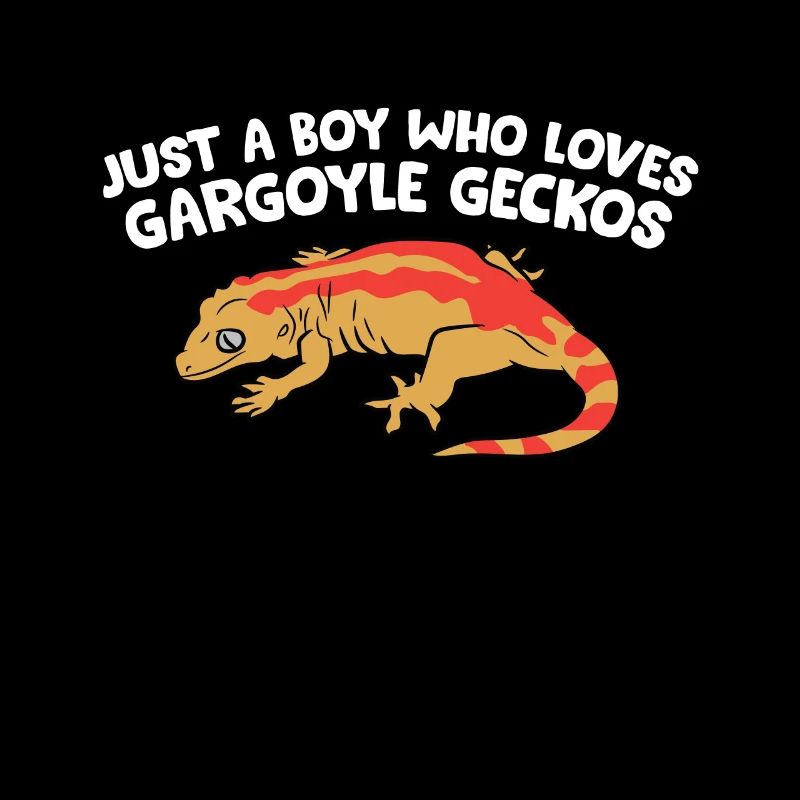 Gargoyle Gecko Boy Nur ein Junge, der Gargoyle