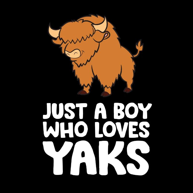 Nur ein Junge, der Yaks liebt