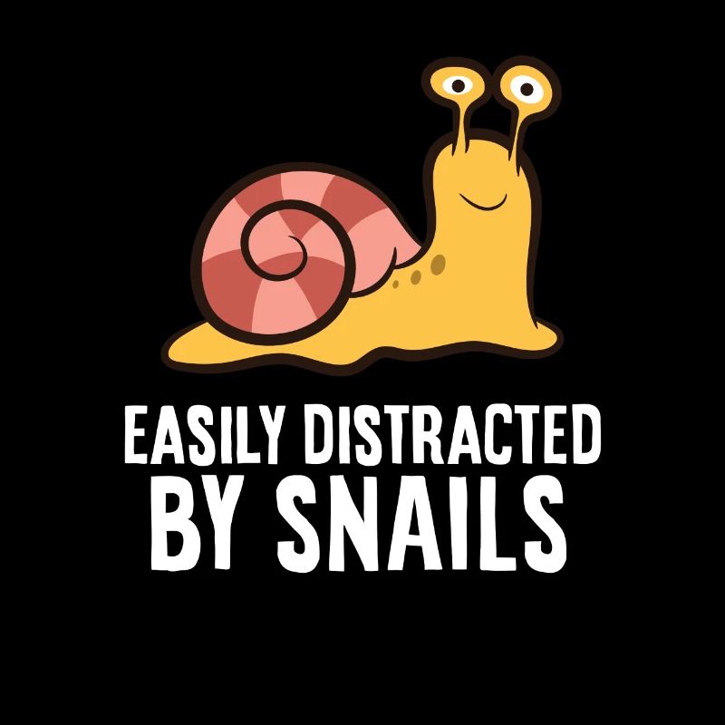 Snail Lover Easily Distracted By Snails