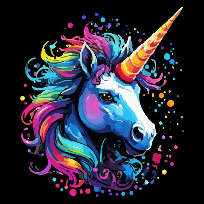 Einhorn bunt Regenbogen Pony