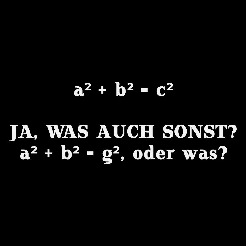 Mathe lustig Satz des Pythagoras Geschenkidee