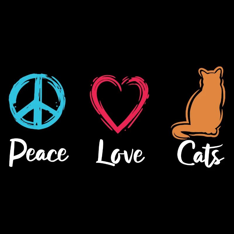 Frieden Liebe Katzen