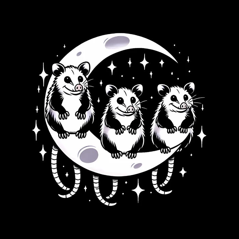 Mèmes Opossums Lune