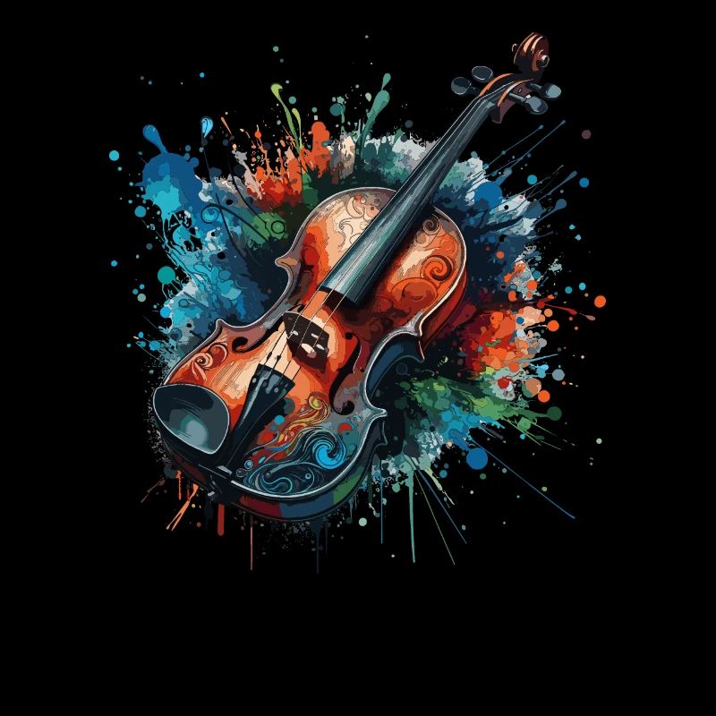 ColoUful Violin Drawing