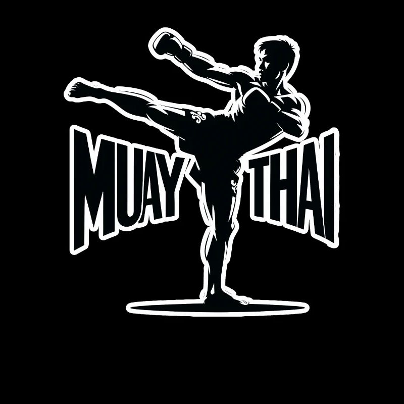 Conception de combattant Muay Thai