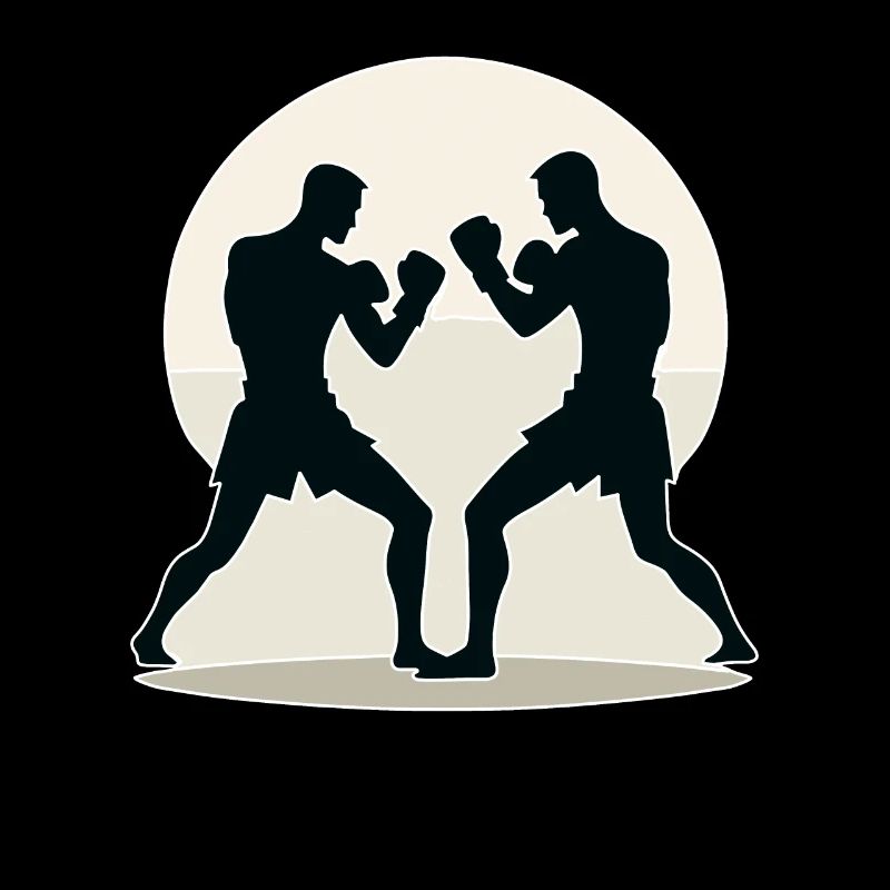 Conception de combattant Muay Thai