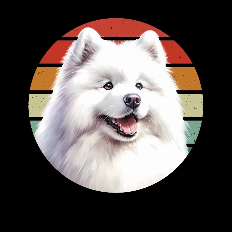 Chien Samoyède Cadeaux Mignon Samoyède Chien Graphique