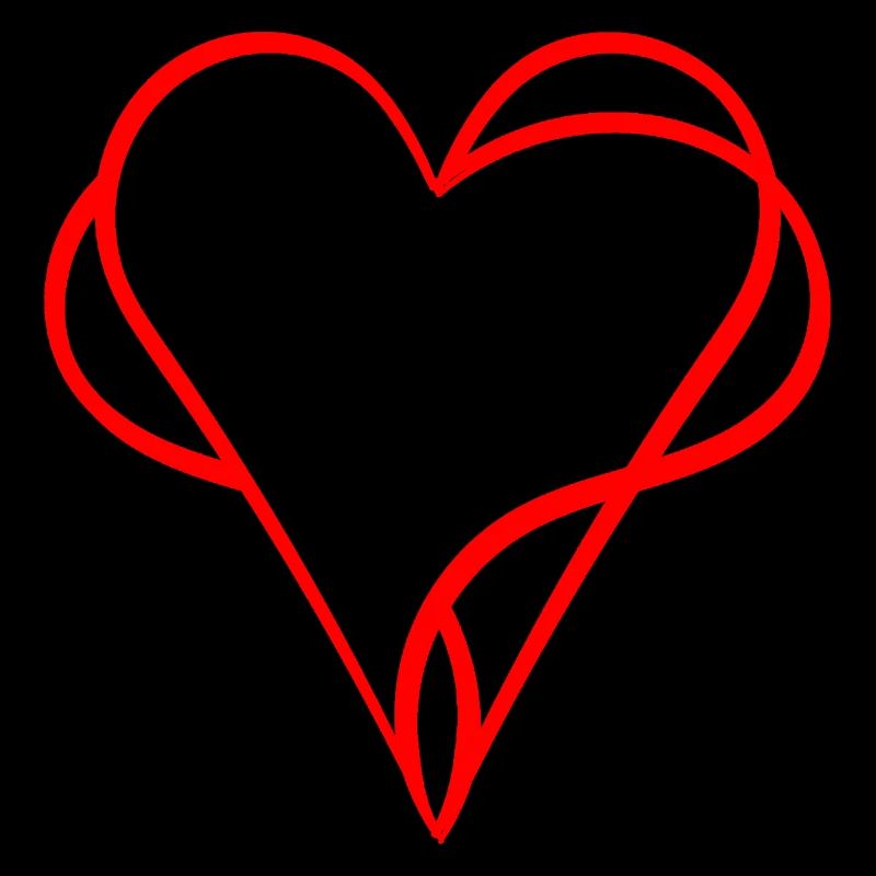 Coeurs Rouges Dévorés - Amour