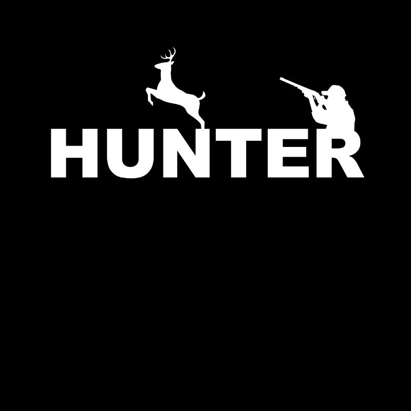 Hunter motif white