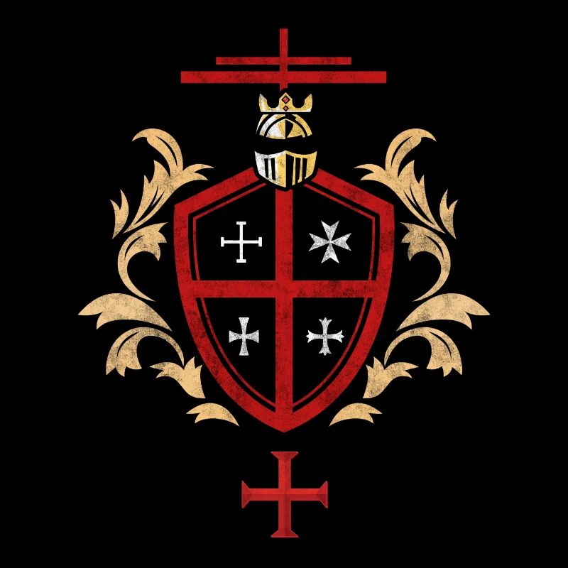 Symbole du chevalier-croisé