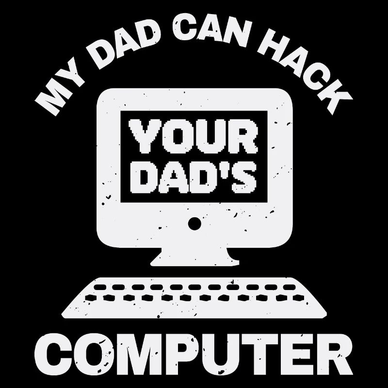 Lustiger Hacker Dad Spruch Vatertag Geschenkidee