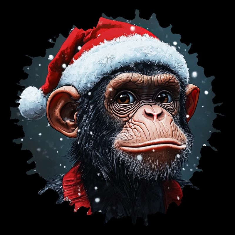 Affe Weihnachten