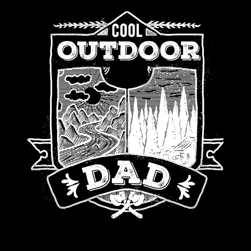 Cool outdoor dad forest river wilderness gift