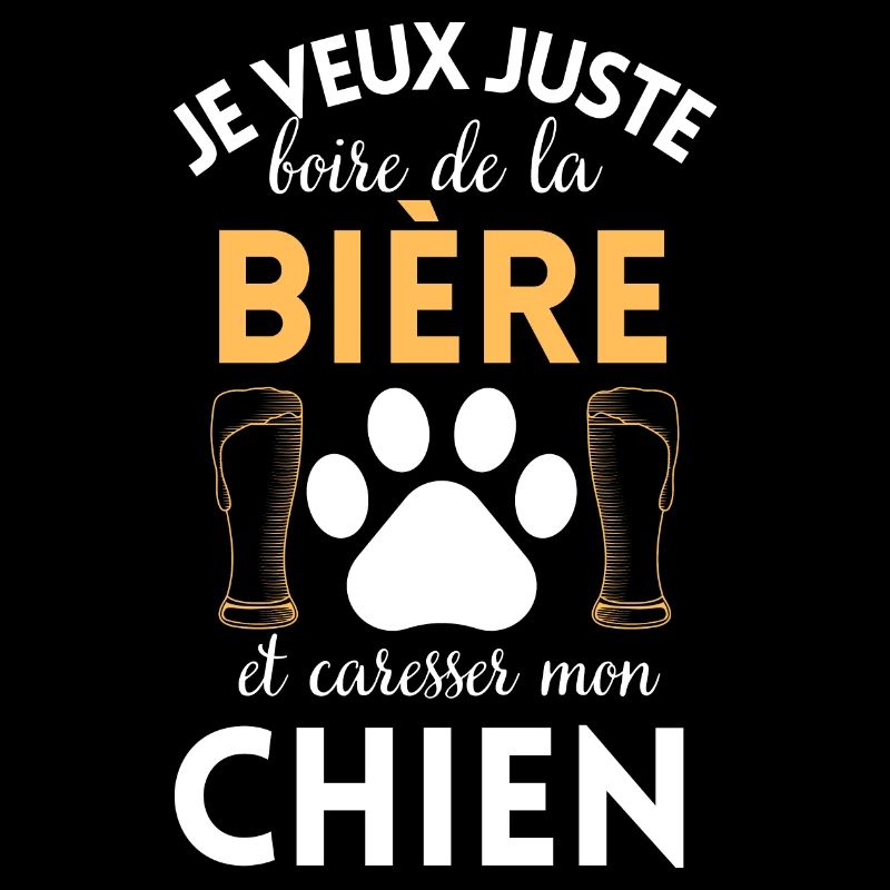 Boire une bière et caresser mon chien