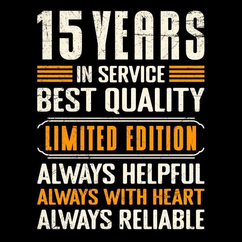 Work anniversary 15 years service anniversary