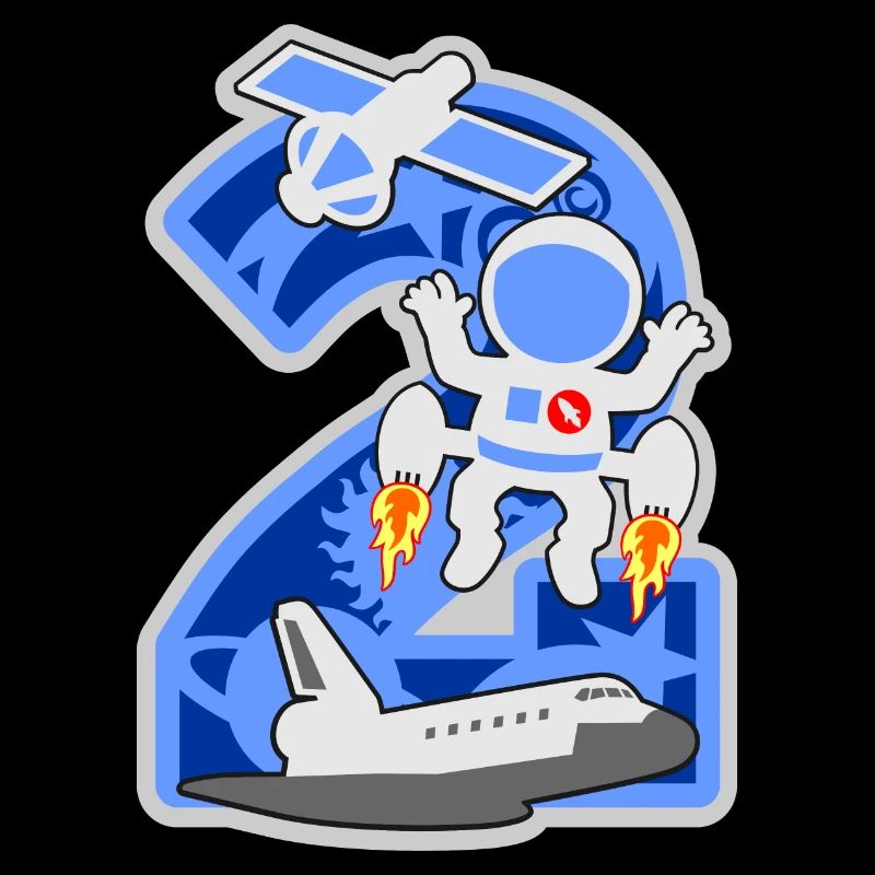 Astronaute 2e anniversaire numéro 2 - 2 ans