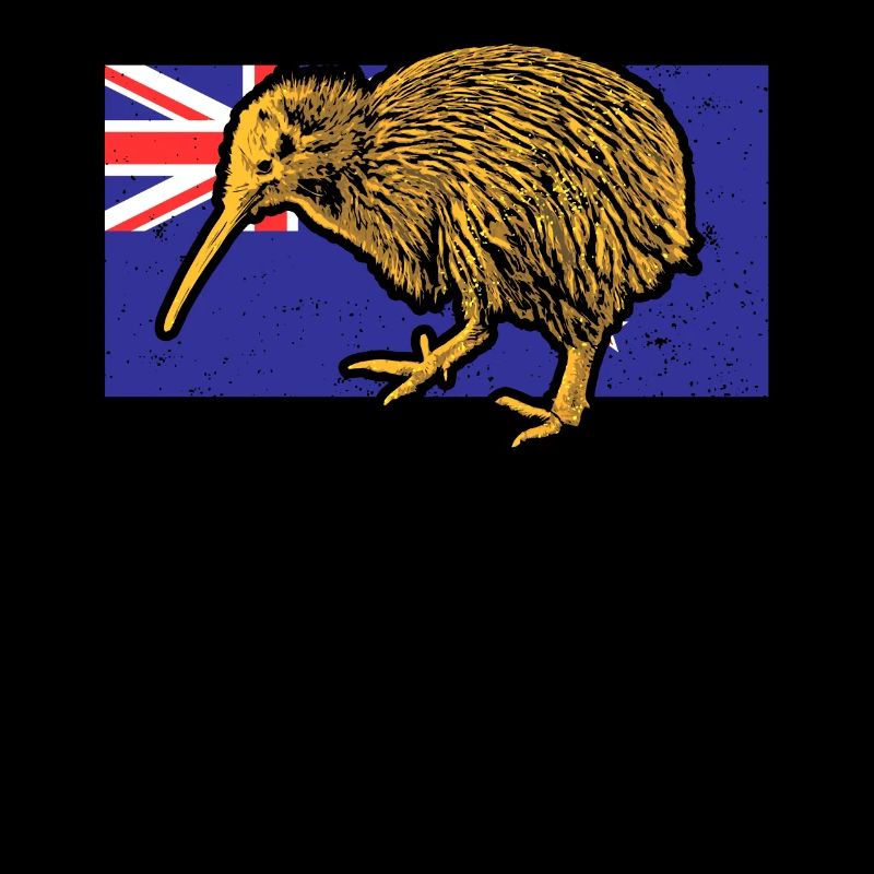 Kiwi oiseau drapeau néo-zélandais