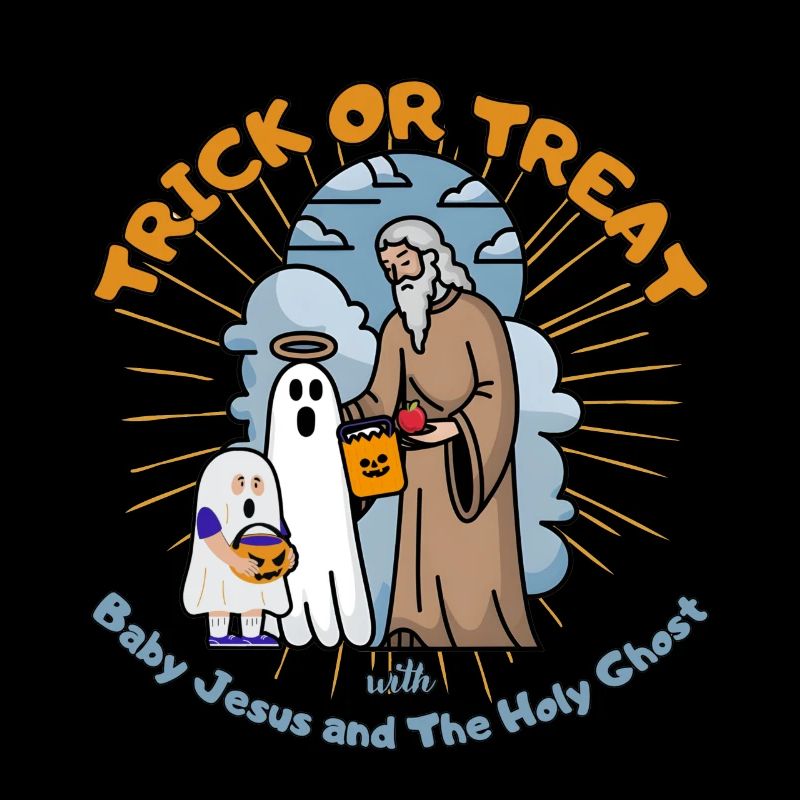 Lustiges Halloween Heiliger Geist Süßes oder Saures T-Shirt