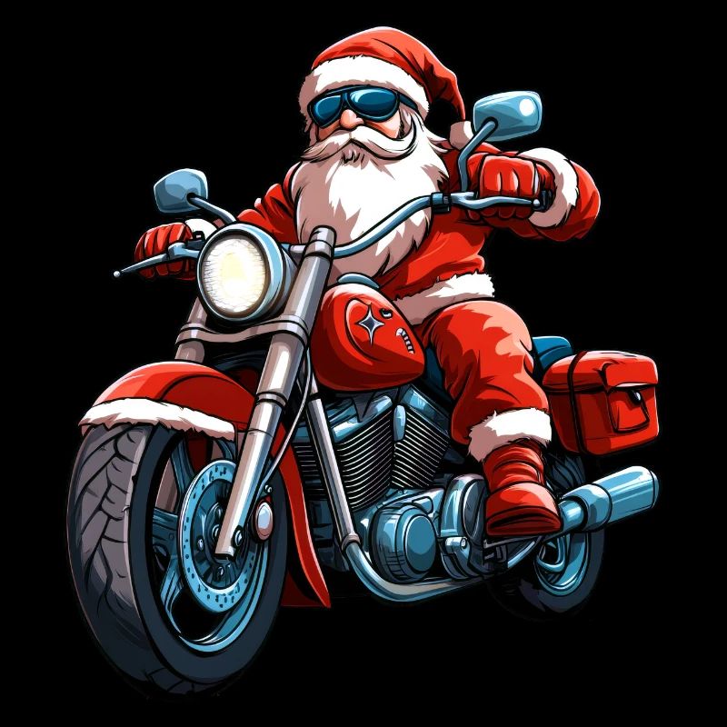 Motorradfahrer Christmas