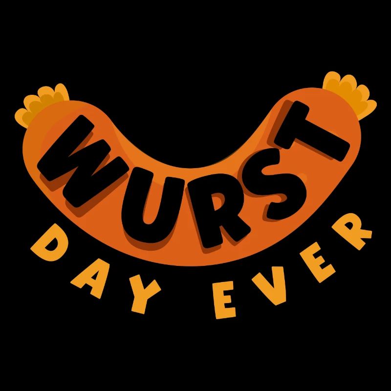 German Germany German Flag Wurst Day Ever Pun