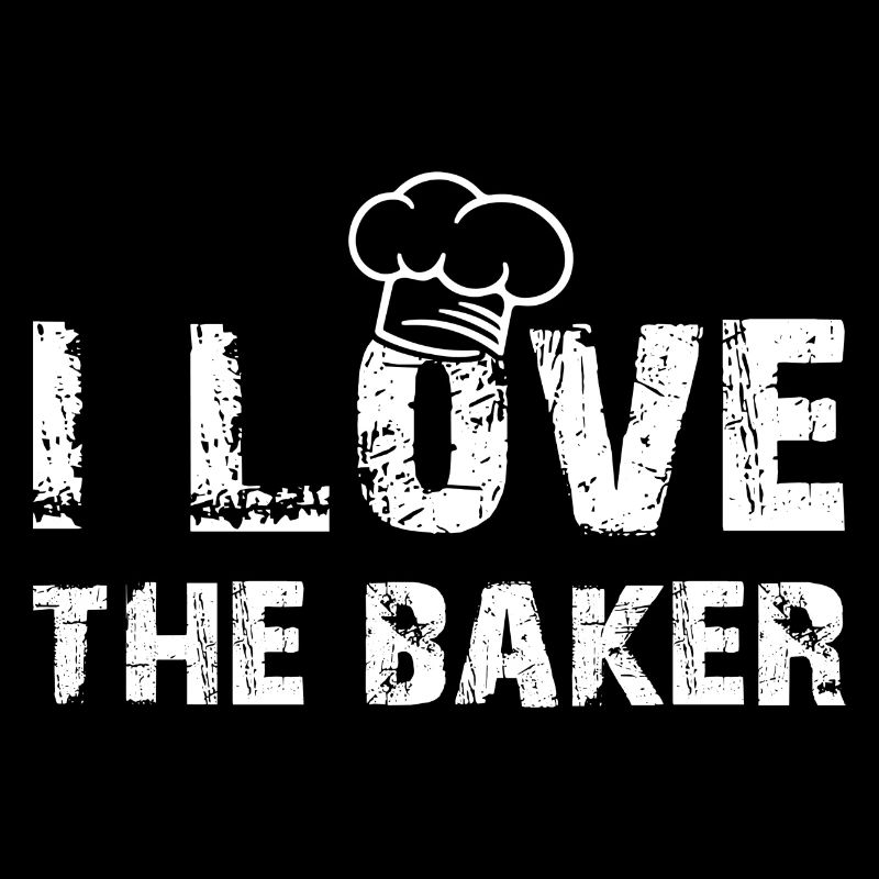 I love the baker with a baker's hat and a saying