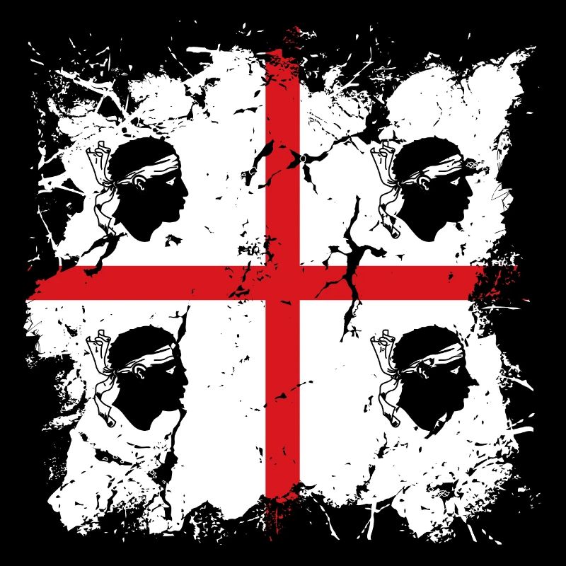 Sardinia Flag Sardinian Flag Sardegna Flag