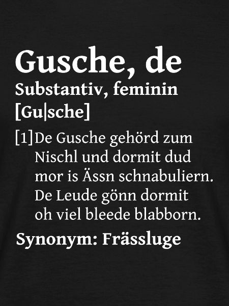 Gusche mund saxon saxon leksikon ordbog