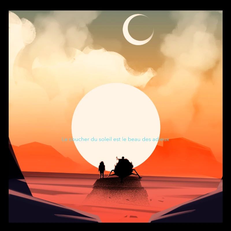 Le coucher du soleil est un beau spectacles