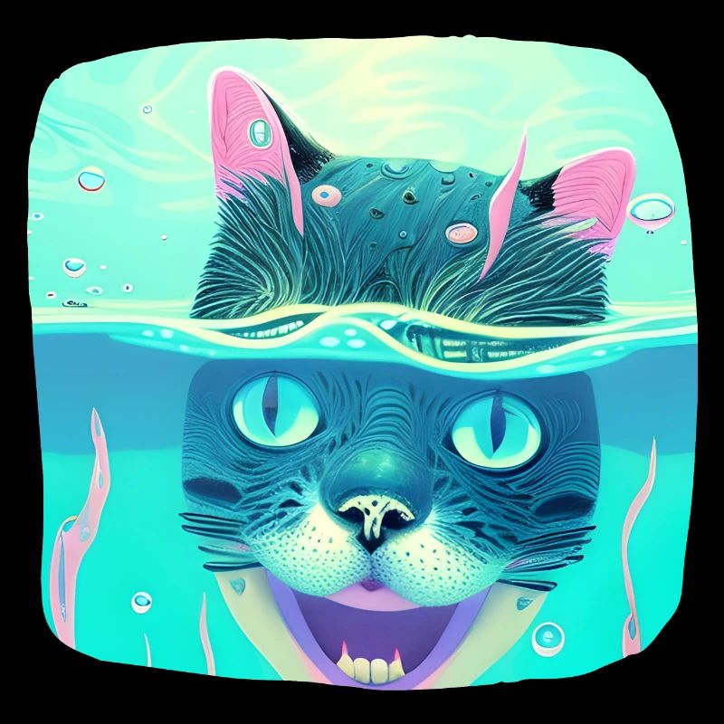Tauchende Katze