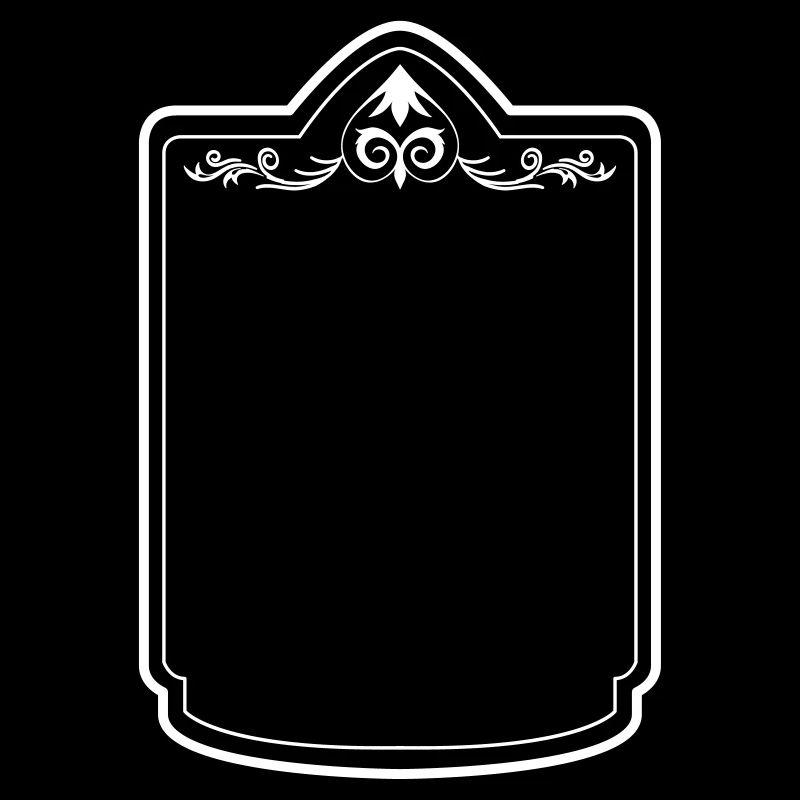 Frame ornament symbol shape line