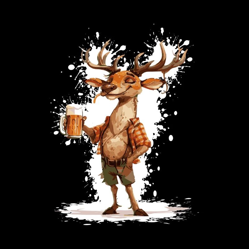 Bière de cerf drôle