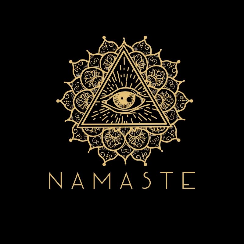 Conception de yoga mandala Namaste