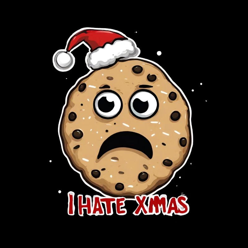 I Hate Xmas Angry Cookie Cake Christmas