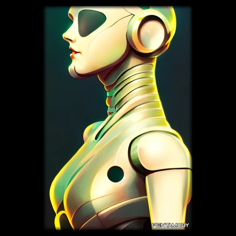 Robot Woman Future Cyborg Machine Technology