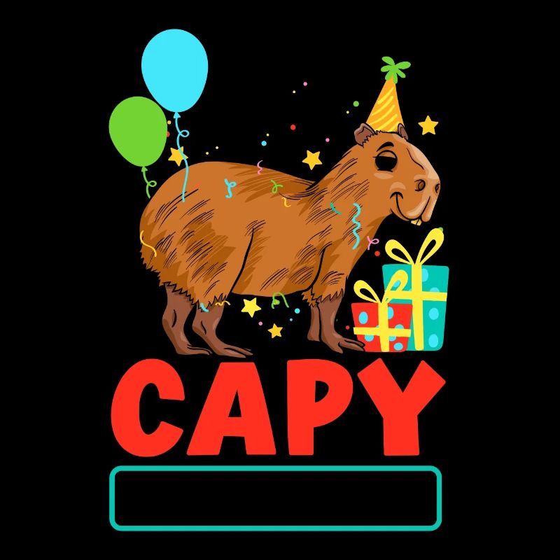 Capybara Rodent Capy Birthday Pun